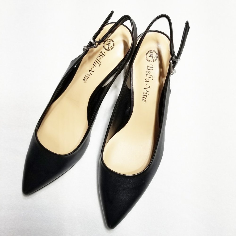 BELLA VITA Scarlett Slingback Pump NWOT size 7W